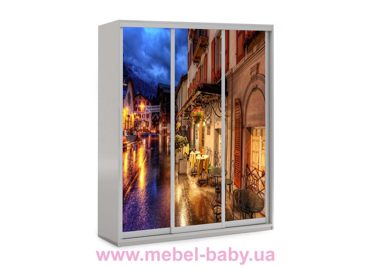 Шкаф-купе 35 Viorina-Deko 1600 серый