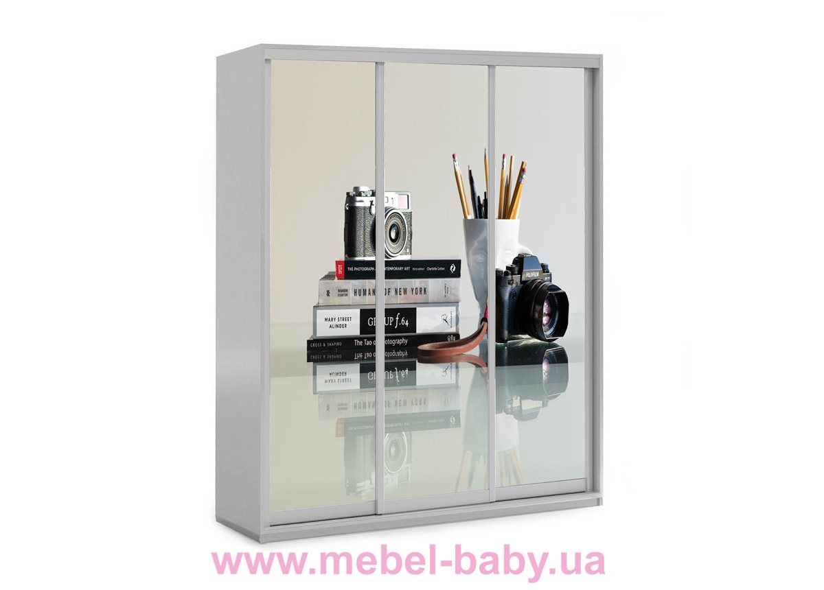 Шкаф-купе 36 Viorina-Deko 1600 серый