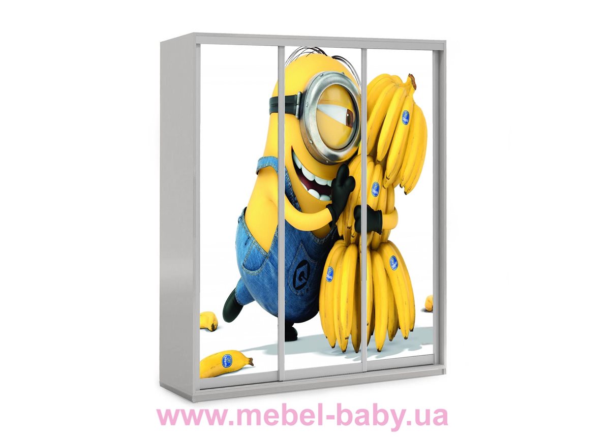 Шкаф-купе Миньон 42 Viorina-Deko 1600 серый