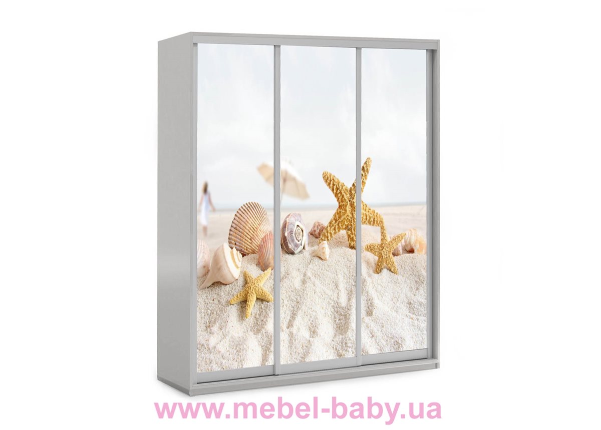 Шкаф-купе 49 Viorina-Deko 1600 серый