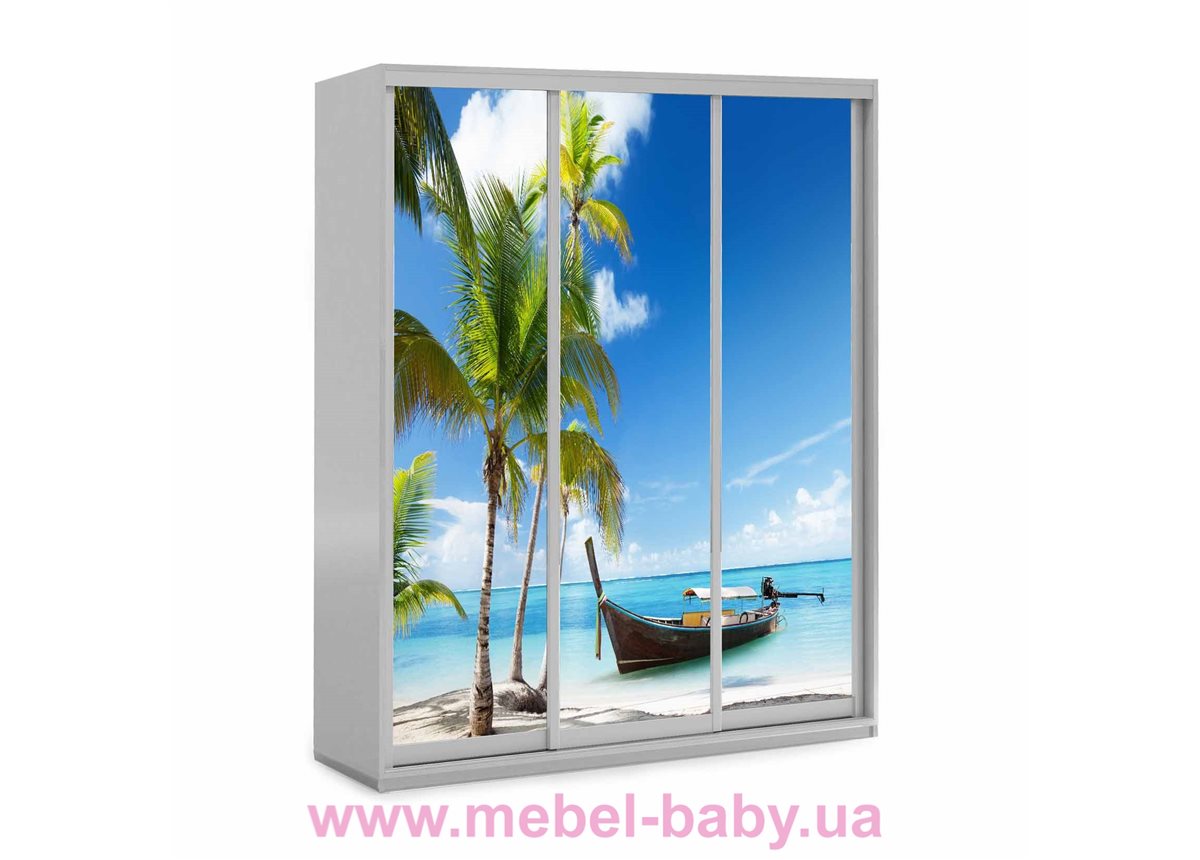 Шкаф-купе 68 Viorina-Deko 1600 серый