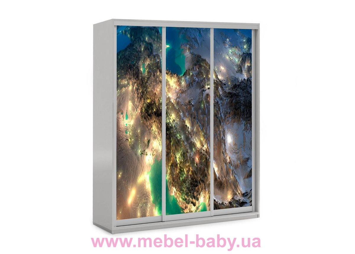 Шкаф-купе 74 Viorina-Deko 1600 серый