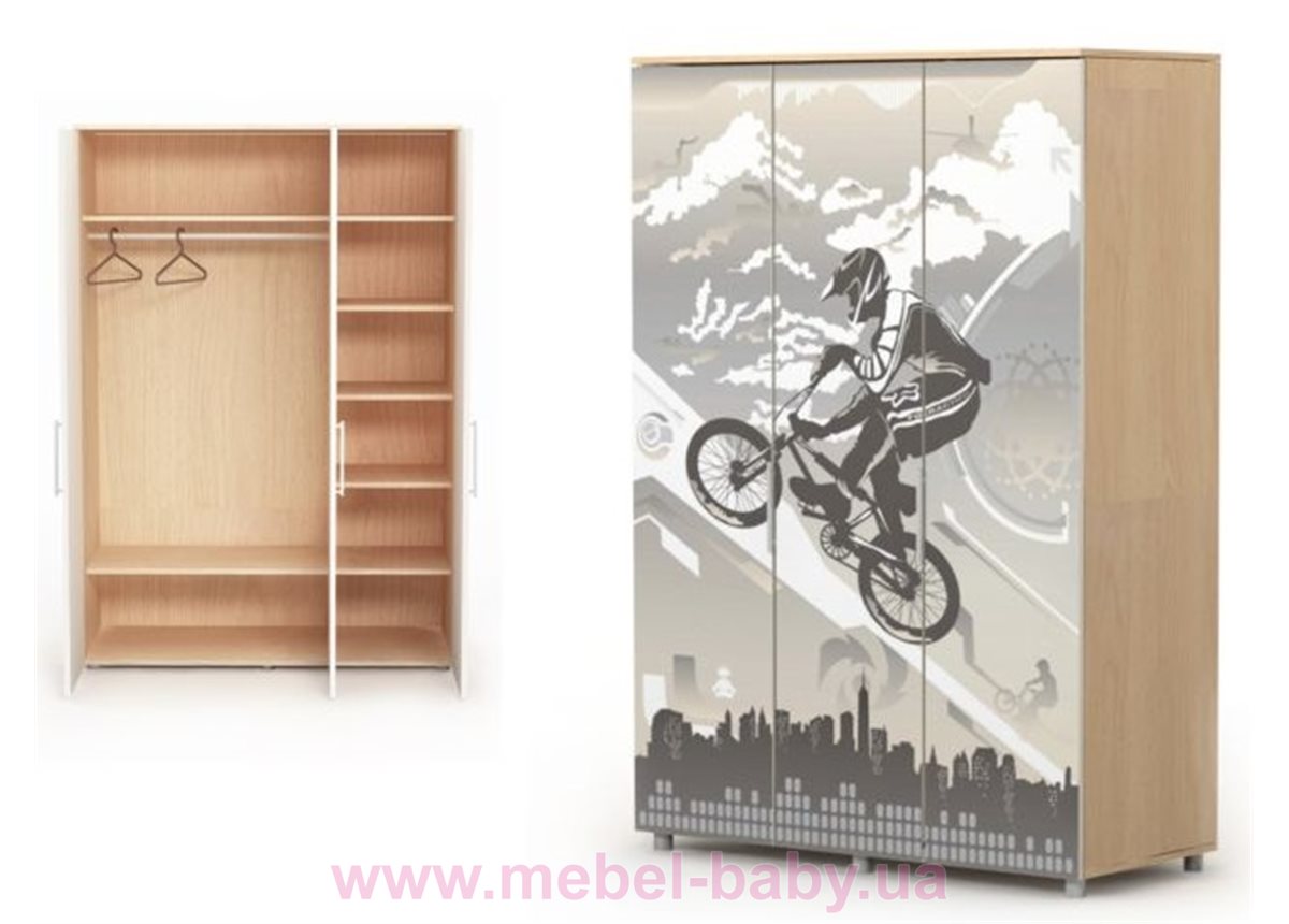 Трехдверный шкаф M-03-1 Briz