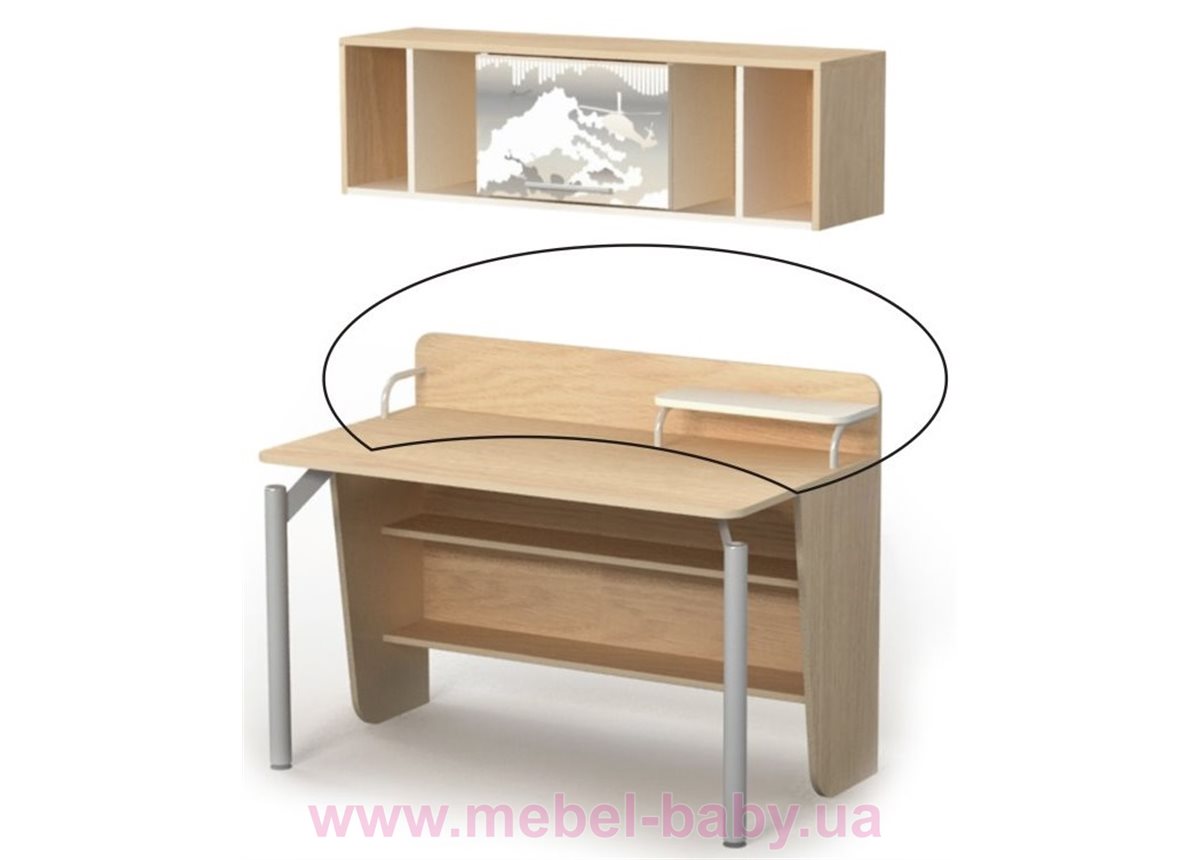 Надстройка на стол M-09-2 Briz 1250 дуб родос