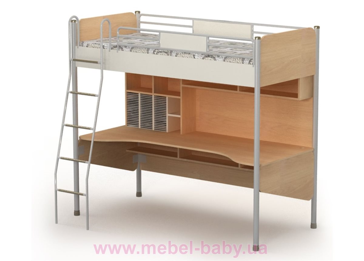 Кровать+стол  M-16-1  Briz 90х200 дуб родос