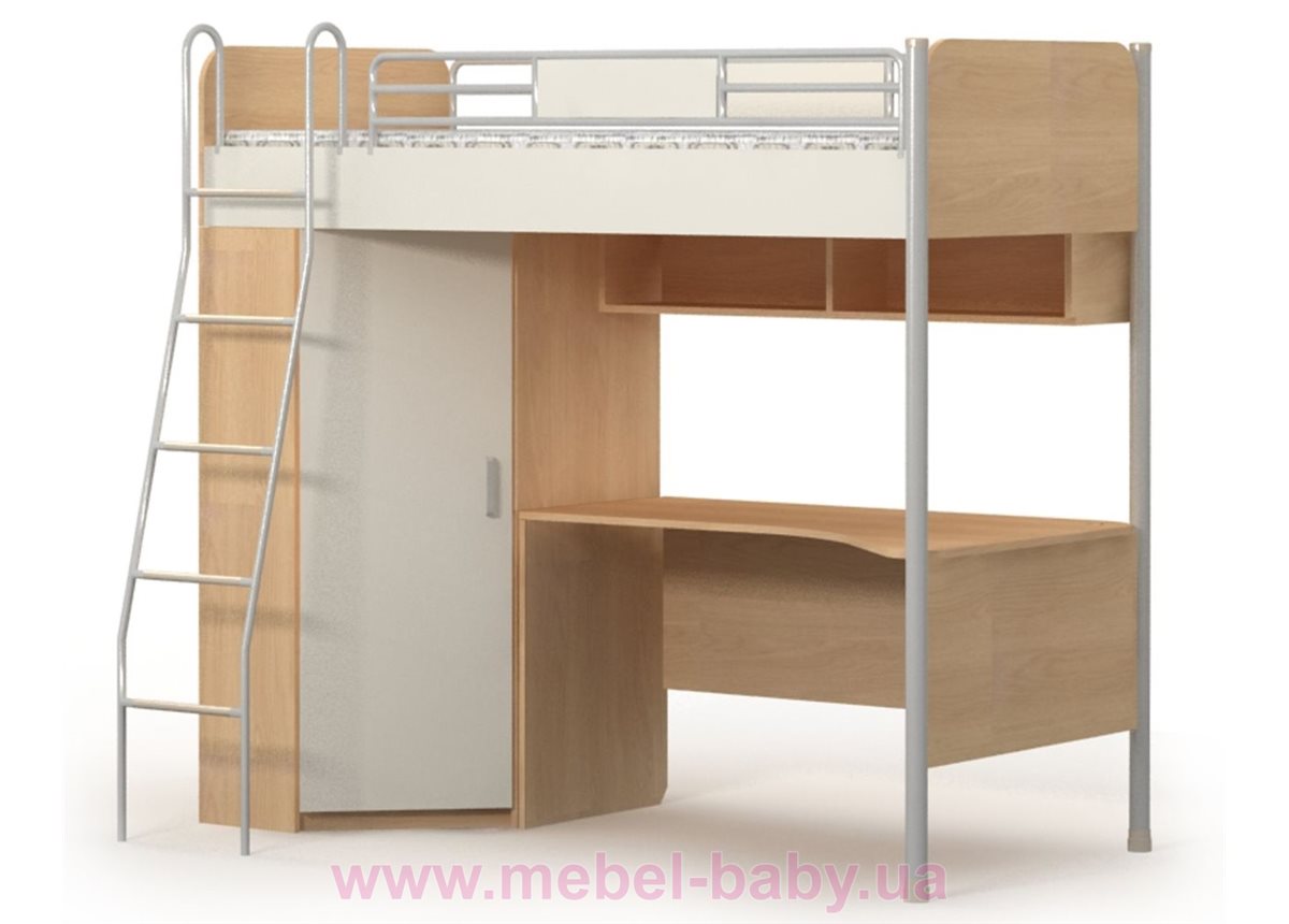 Кровать+ стол  M-16-2  Briz 90х200 дуб родос