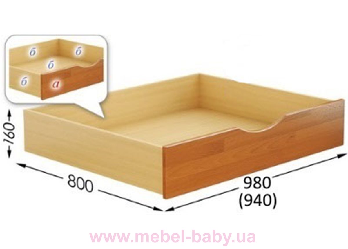 Ящик к кровати Нота Плюс Эстелла корпус ДСП