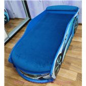 Кровать машина БМВ space Круиз 80х180 с подъемным механизмом с матрасом и спойлером MebelKon