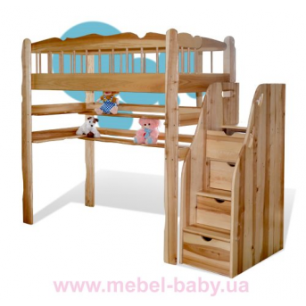 Детская кровать-чердак Капитошка Sokira