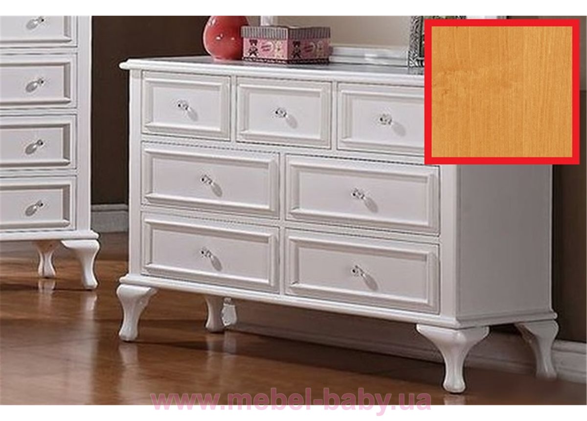 Комод "Эмилия" (семь ящиками) Венгер Белый