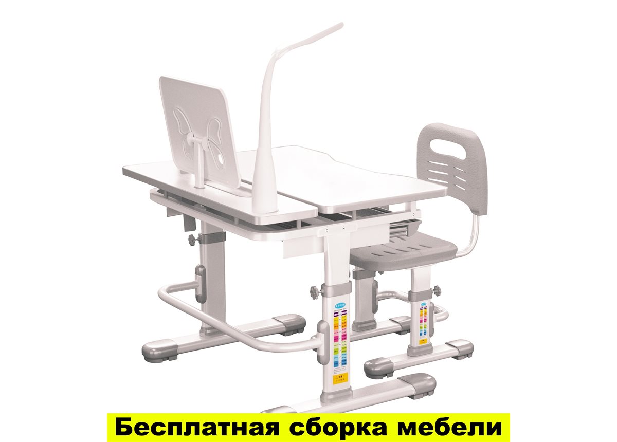 Комплект Парта и стул-трансформеры FunDesk Lavoro grey