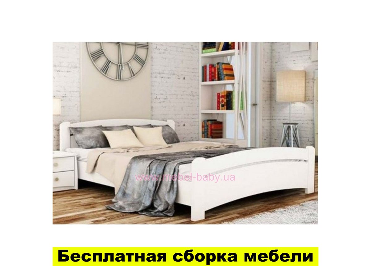 Кровать Венеция 90х200 щит бука Эстелла