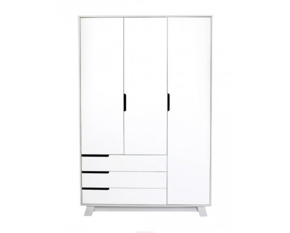 Шкаф Manhattan 1200 ( с ящиками) Верес Бело-серый