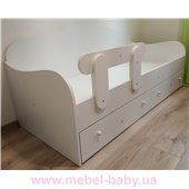 Кроватка диванчик Гламур с ящиком и бортиком MebelKon 80x160