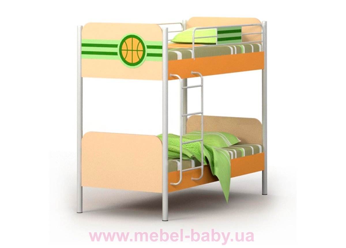 Двухъярусная кровать Bs-12 Briz 90х200 Зеленая вода ЛДСП