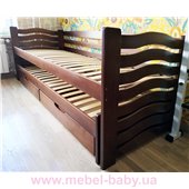 Кровать Мальвина с выдвижным спальным местом Дримка 80x190