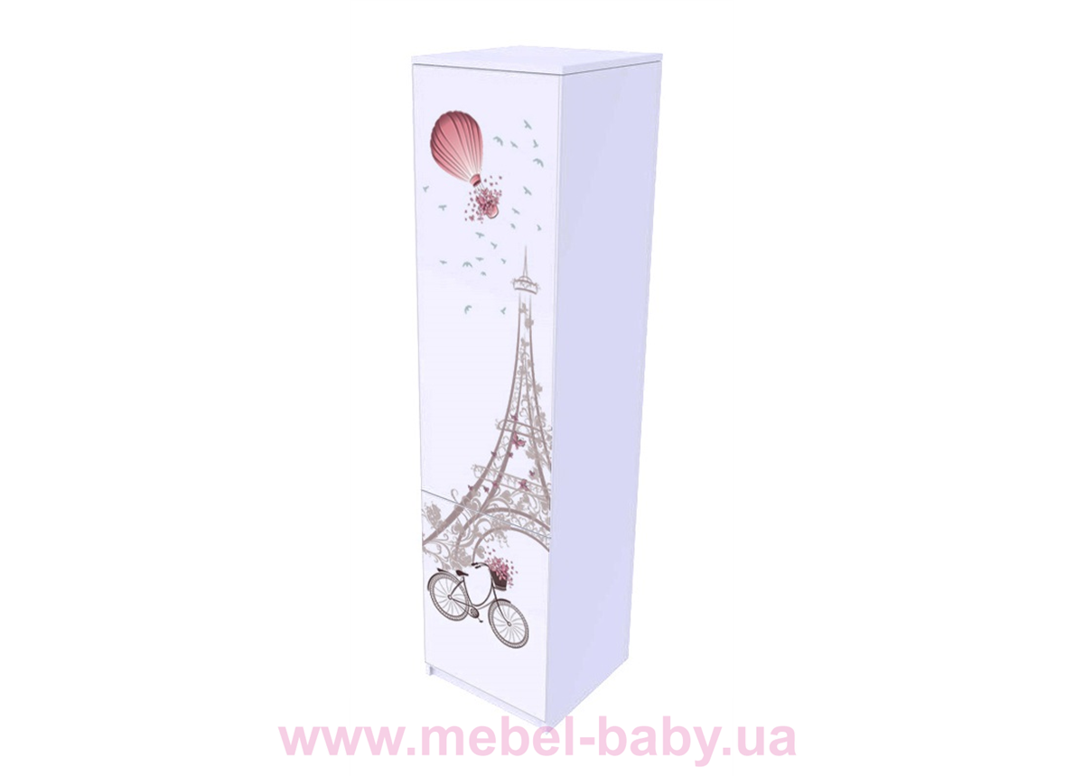 Пенал с высоким фасадом Париж MebelKon 211х45х50 