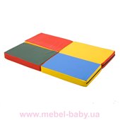 Гимнастический мат складной  Мат пятнашка 120х80x8 см Sportbaby