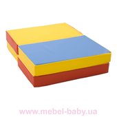 Гимнастический мат складной  Мат пятнашка 120х80x8 см Sportbaby