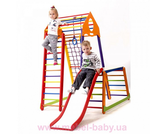 Детский спортивный комплекс BambinoWood Color Plus 1-1 SportBaby