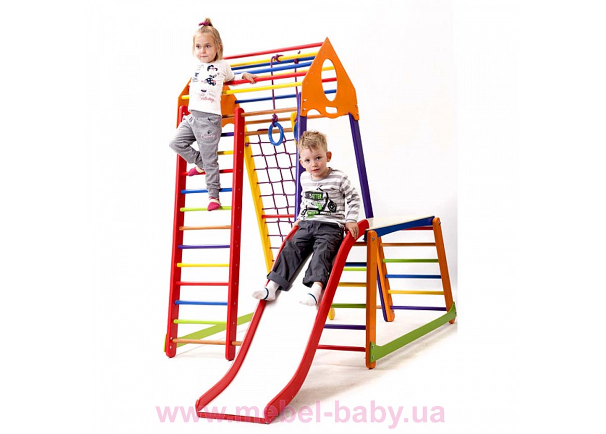 Детский спортивный комплекс  BambinoWood Color Plus 1-1 SportBaby