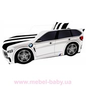 Кровать-машина BMW серии PREMIUM Viorina Deko 1800x800 мм + мягкий спойлер + подушка