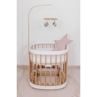 Кроватка многофункциональная 7 в 1 Tweeto 70x122 серо-коричневый