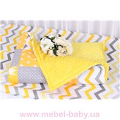 Детское лоскутное одеяло на плюше мишки Осень-Весна Мирамель