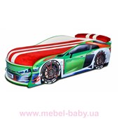 Кровать машина AUDI Turbo 80х180 без подъемного механизма  MebelKon