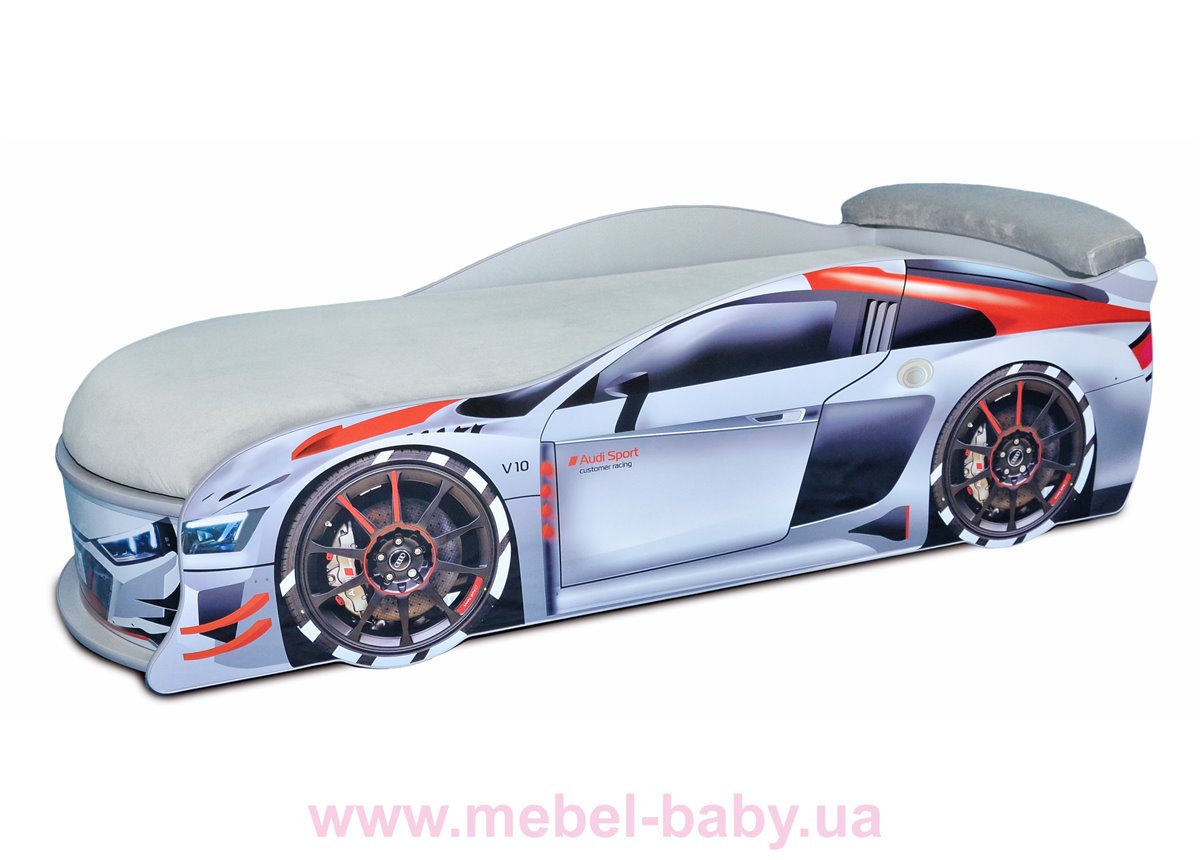 Кровать машина AUDI Turbo 70х150 без подъемного механизма  MebelKon Кровать машина AUDI Turbo 70х150 без подъемного механизма  MebelKon