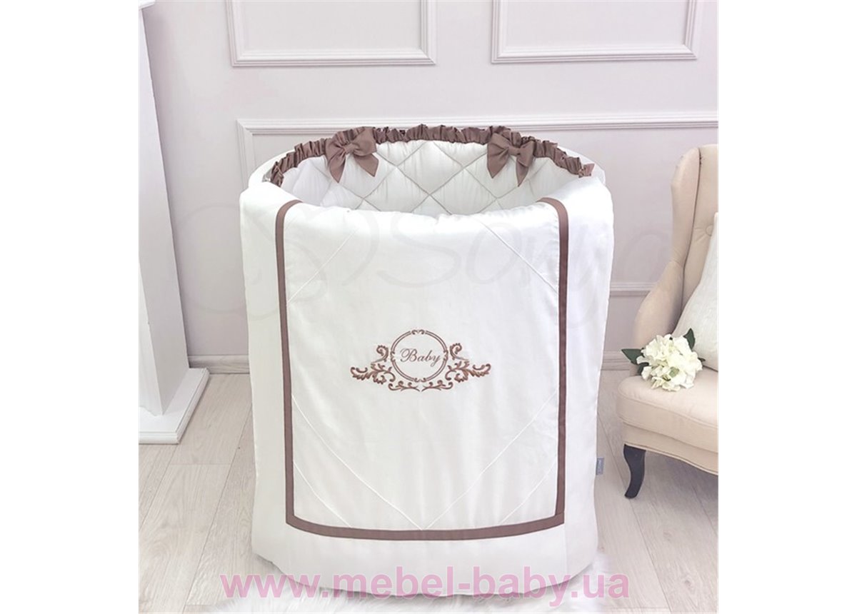 Комплект в овальную кроватку Belissimo шоколад 6 предметов Маленькая Соня