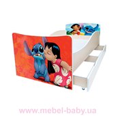 Кроватка детская с ящиком для девочек KINDER Viorina-Deko бежевый