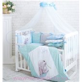 Сменный комплект постельного белья Akvarel Одуванчик Маленькая Соня голубой