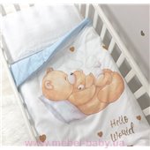 Сменный комплект постельного белья Happy Baby Маленькая Соня голубой