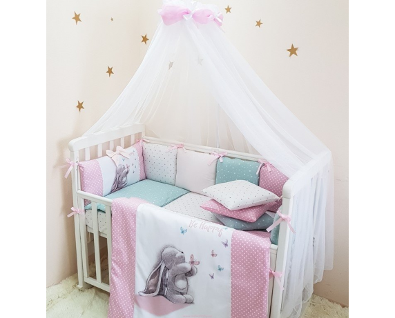 Сменный комплект постельного белья Akvarel Зайка с бабочками Маленькая Соня 