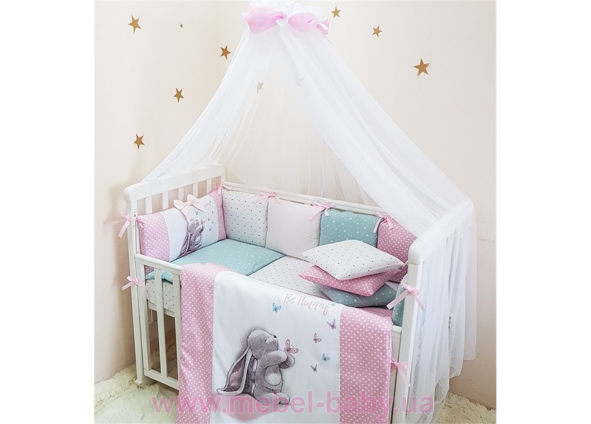 Сменный комплект постельного белья Akvarel Зайка с бабочками Маленькая Соня 