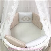 Комплект Royal крем для круглых кроваток (7предметов) Маленькая Соня