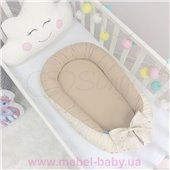 Кокон Baby Design Звезды на шоколадном Маленькая Соня 90x65