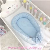 Кокон Baby Design Звезды на голубом Маленькая Соня 90x65