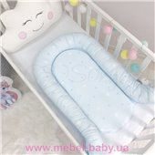 Кокон Baby Design Звезды на голубом Маленькая Соня 90x65
