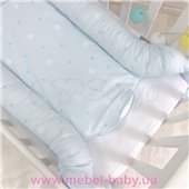 Кокон Baby Design Звезды на голубом Маленькая Соня 90x65