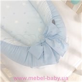 Кокон Baby Design Звезды на голубом Маленькая Соня 90x65
