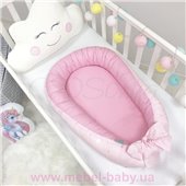 Кокон Baby Design Звезды на розовом Маленькая Соня 90x65