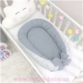 Кокон Baby Design Звезды на сером Маленькая Соня 90x65