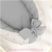 Кокон Baby Design Звезды на сером Маленькая Соня 90x65