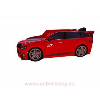 Кровать-машина Audi Q7 серии PREMIUM Viorina Deko 80x180 + мягкий спойлер + подушка