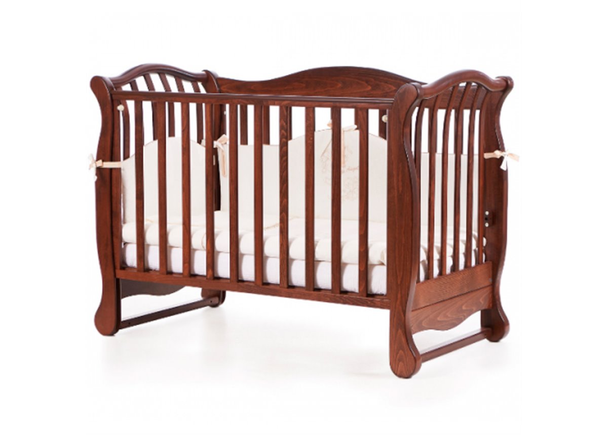 Кроватка с маятниковым механизмом Соня ЛД 19 ЕС Верес 60х120 Орех