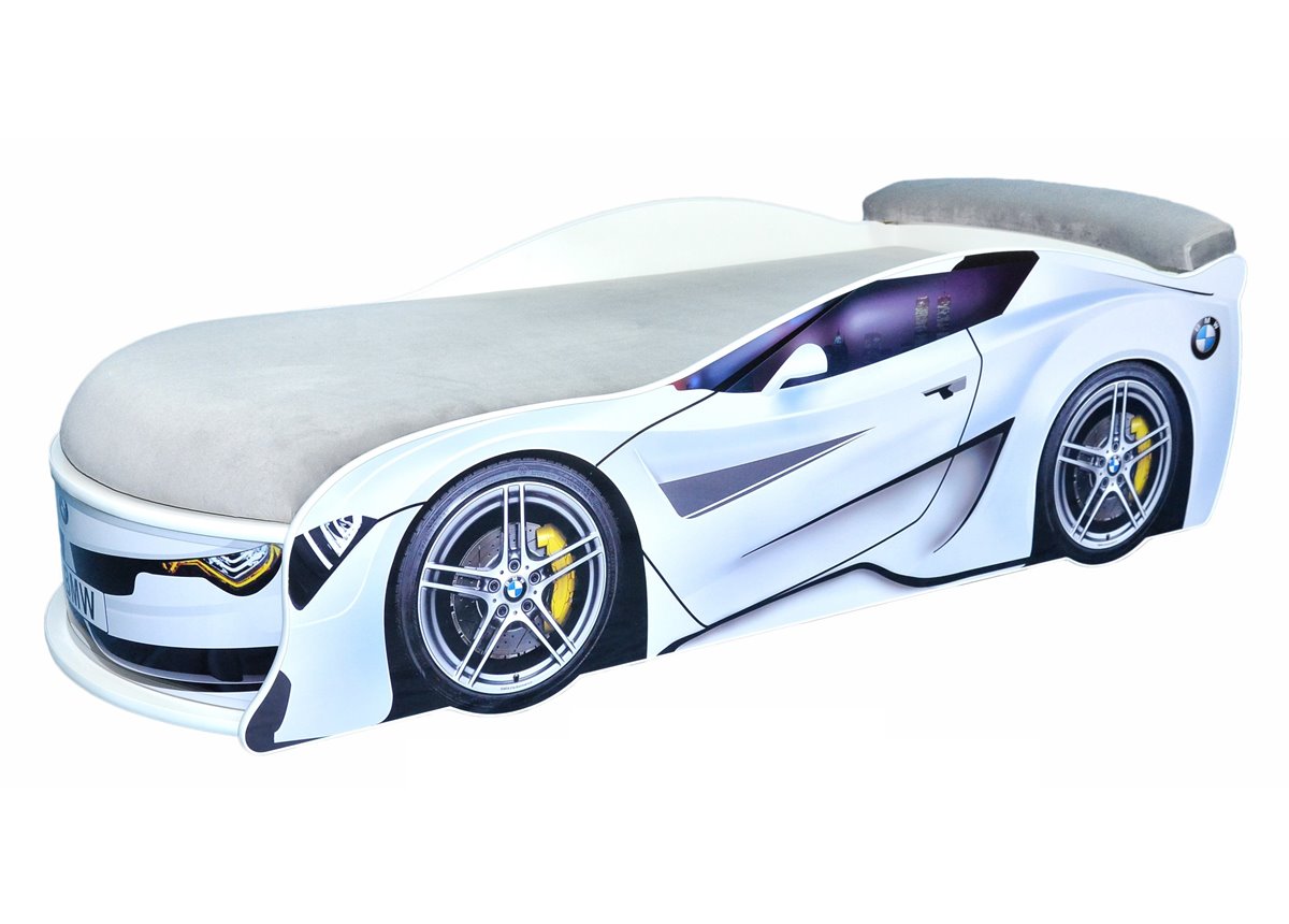 Кровать-машина BMW Turbo 80х180 с подъемным механизмом MebelKon