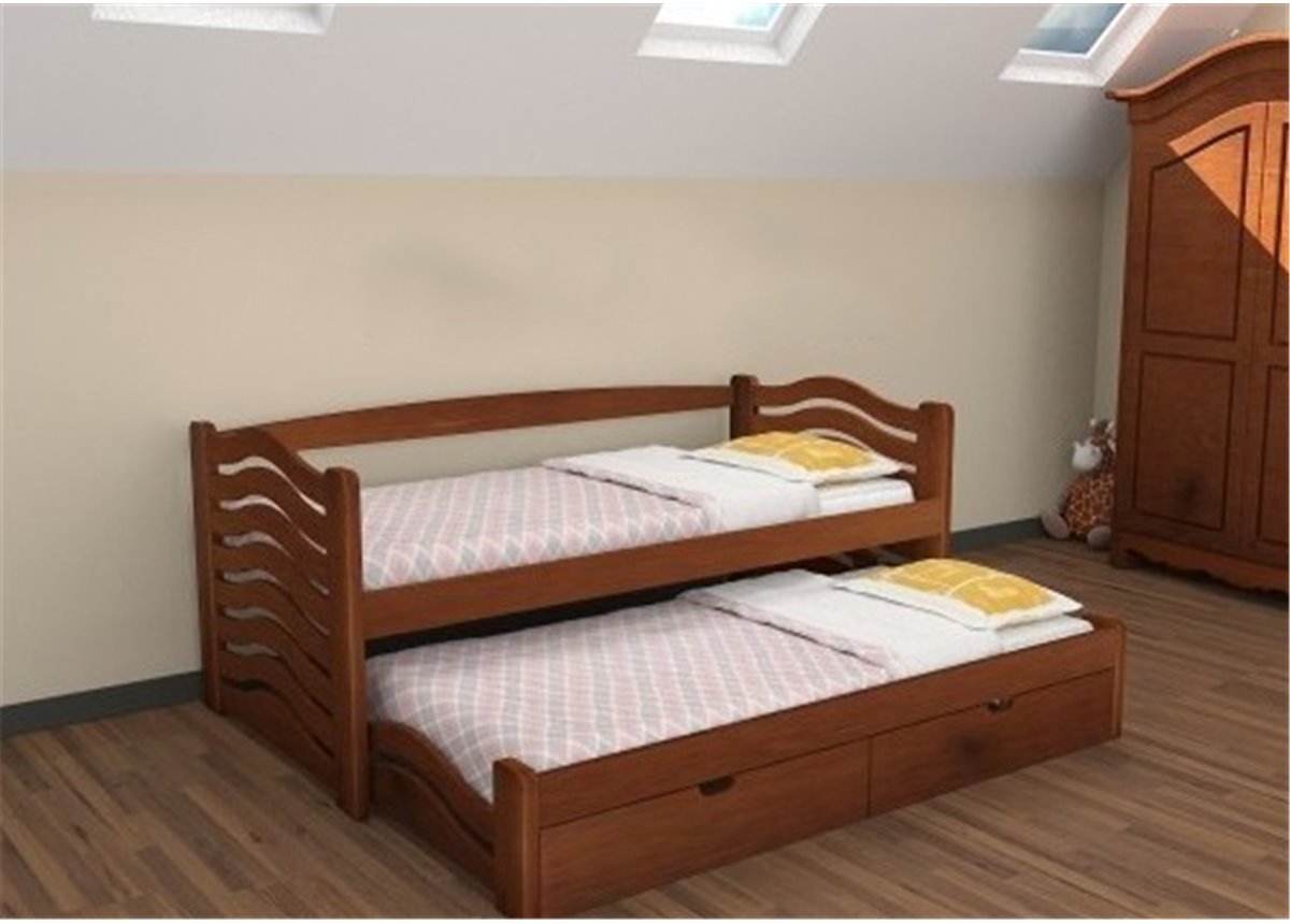 Кровать Мальвина с выдвижным спальным местом Дримка 80x200