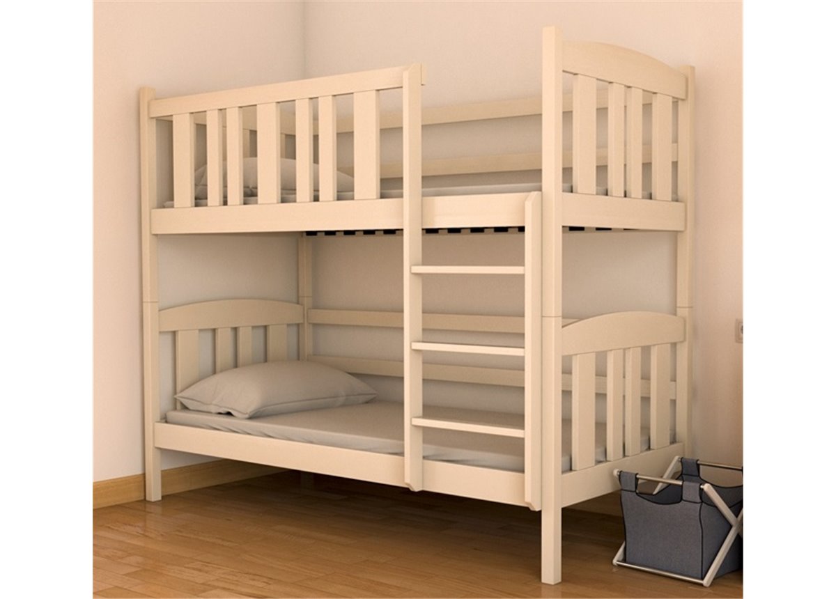 Кровать двухъярусная-трансформер Челси (масcив) Луна 80x190 натуральный бук